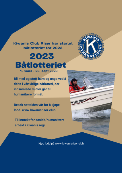 BKiwanis Club Risør har startet båtlotteriet for 2023(3)